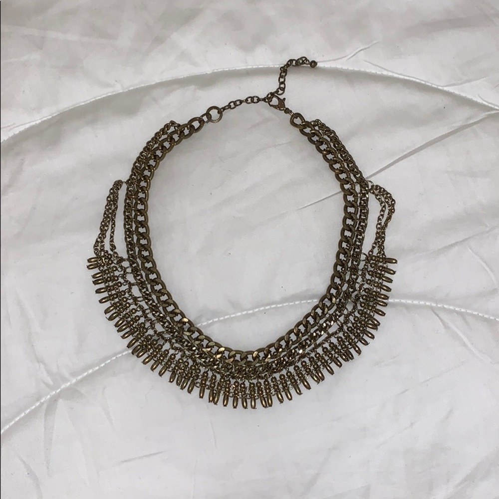 Dark gold necklace